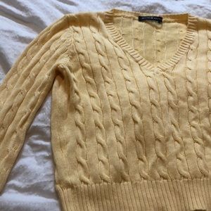Cropped Yellow Brandy Melville Sweater